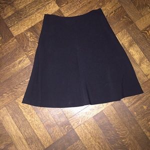 Theory Black Skirt with Side Zipper